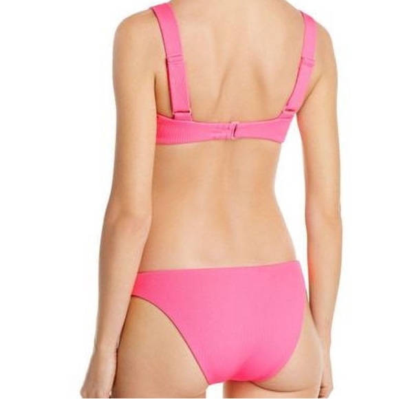 Aqua Pop Pink Sunset Boulevard Bikini Top Size Medium and Bottom Size Small - Picture 3 of 8